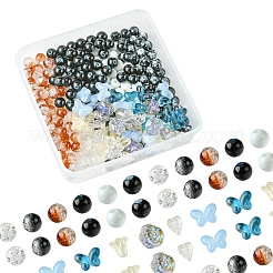 Transparent Painted Glass Beads&nbsp;DIY-FS0007-54
