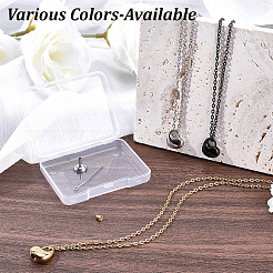 1Pc 304 Stainless Steel Heart Pendant Urn Ashes Necklaces&nbsp;NJEW-CN0001-20P