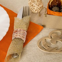 6pcs 6 styles Bamboo Knitting Napkin Rings&nbsp;AJEW-PH0012-13