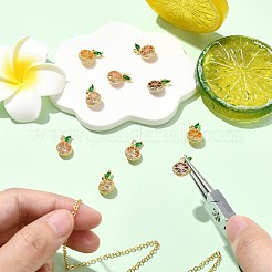 10Pcs 5 Colors Brass Micro Pave Cubic Zirconia Charms&nbsp;KK-CJ0004-08