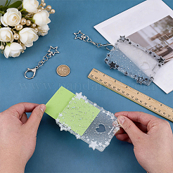 2Pcs 2 Colors PVC Plastic Photocard Holders&nbsp;AJEW-FG0006-01
