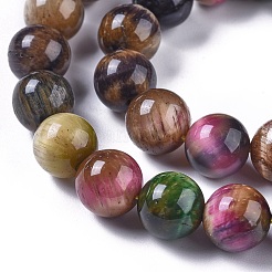 Natural Tiger Eye Beads Strands&nbsp;G-K301-10mm-03