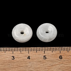 Natural White Moonstone Donut/Disc Charms&nbsp;G-L620-D08