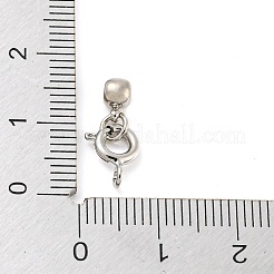 Brass Spring Ring Clasps and Silicone Beads&nbsp;KK-WH0052-04P