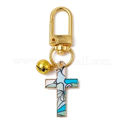 Cross Alloy Enamel Pendants Decorations&nbsp;HJEW-JM01074