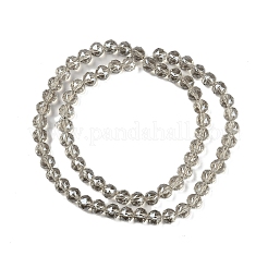 Transparent Electroplate Glass Beads Strands&nbsp;EGLA-N002-34C-M01
