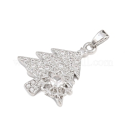 Brass Micro Pave Cubic Zirconia Pendants&nbsp;KK-I385-01P