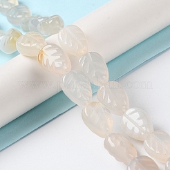 Natural White Agate Beads Strands&nbsp;G-M418-A07-01