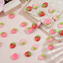 60Pcs 3 Colors Transparent Resin Cabochons&nbsp;RESI-HS0001-05