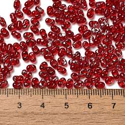 Spray Painted Glass Seed Beads&nbsp;SEED-F005-11A-02