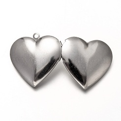 Non-Tarnish 316 Stainless Steel Locket Pendants&nbsp;STAS-P268-07P