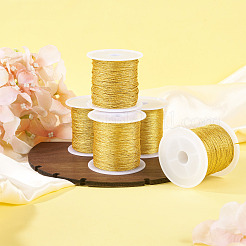 5 Rolls 5 Sizes Round PET Metallic Thread&nbsp;MCOR-TA0001-02B