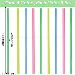 20Pcs 4 Colors Transparent Plastic File Folders Organizer Sliding Bar&nbsp;FIND-GF0005-75