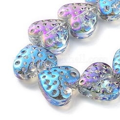 Electroplate Transparent Glass Beads Strands&nbsp;EGLA-R114-02A-FR01