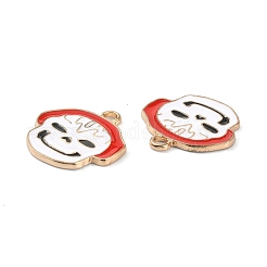 Halloween Light Gold Tone Alloy Enamel Pendants&nbsp;ENAM-P247-14KCG