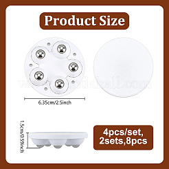 4Pcs Aluminum Alloy Universal Caster Wheels&nbsp;AJEW-WH0696-747A
