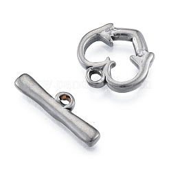 Non-Tarnish 304 Stainless Steel Toggle Clasps&nbsp;STAS-N092-184