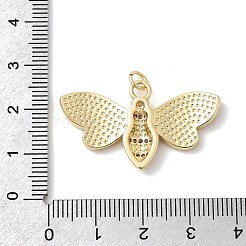 Brass Micro Pave Cubic Zirconia Pendants&nbsp;KK-H529-50G