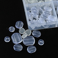 146Pcs 4 Style PVC & Silicone Comfort Clip on Earring Pads&nbsp;KY-FS0001-19