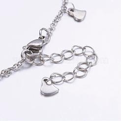 Tarnish Resistant 304 Stainless Steel Charm Anklets&nbsp;AJEW-AN00205