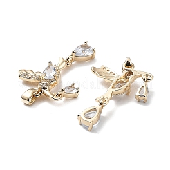 Brass with K9 Glass Pendants&nbsp;KK-Z031-11KCG