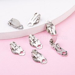 Iron Clip-on Earring Settings&nbsp;IFIN-R204-09
