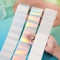 3 Rolls 3 Styles Vinyl Plastic Printable Holographic Stickers&nbsp;OFST-TA0001-10F