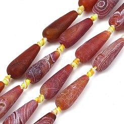 Natural Weathered Agate Beads Strands&nbsp;GG-T001-03