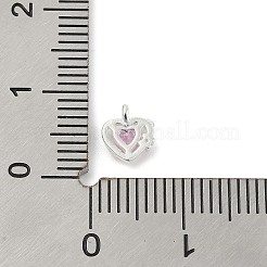 925 Sterling Silver Micro Pave Cubic Zirconia Pendants&nbsp;LS-STER-Q002-02C