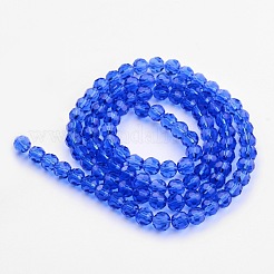 Transparent Glass Bead Strands&nbsp;GLAA-G013-4mm-26
