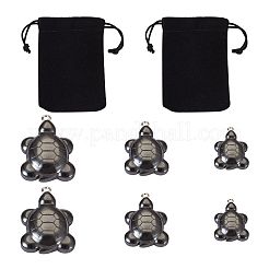6Pcs 3 Styles Non-magnetic Hematite Pendants&nbsp;G-TA0001-43