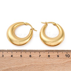 PVD Vacuum Plating 304 Stainless Steel Chunky Hoop Earrings for Women&nbsp;EJEW-F280-06E-G