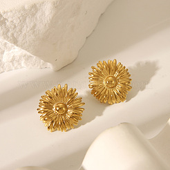 Sunflower 304 Stainless Steel Stud Earrings for Women&nbsp;JS4274-1