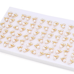 Brass Natural Pearl Stud Earrings&nbsp;PEAR-N020-06T