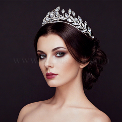 Stainless Steel Rhinestone Hair Bands for Women&nbsp;OHAR-WH0039-18
