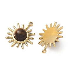 Natural Tiger Eye Pendants&nbsp;STAS-G397-03G-03