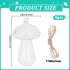 Glass Hanging Hydroponic Vases&nbsp;AJEW-WH0752-090A