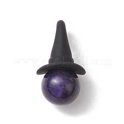 4Pcs 4 Colors Natural Tiger Eye Dyed Pendants&nbsp;PALLOY-TA00116