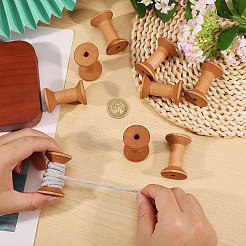 20Pcs Schima Wood Sewing Embroidery Thread Spool&nbsp;ODIS-GL0001-13