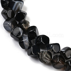 Natural Banded Agate(Dyed & Heated) Beads Strands&nbsp;G-A257-A03-01