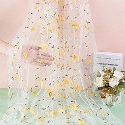 1Pc Flower Pattern Milk Fiber Mesh Fabric&nbsp;DIY-UN0006-50A