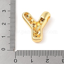 Brass Micro Pave Clear Cubic Zirconia Pendant&nbsp;KK-Z046-01G-Y