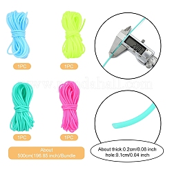 20M 4 Colors Hollow Pipe PVC Tubular Synthetic Rubber Cord&nbsp;RCOR-YW0001-06A