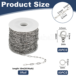 316L Surgical Stainless Steel Chains&nbsp;DIY-UN0006-35B