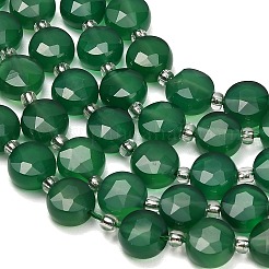 Natural Green Chalcedony Beads Strands&nbsp;GG-NH0004-B01
