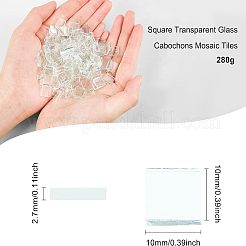 Transparent Glass Cabochons&nbsp;GLAA-FG0001-01