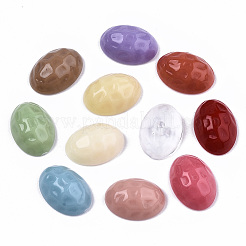 Mixed Opaque & Transparent Resin Beads&nbsp;RESI-T048-02