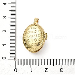 Brass Micro Pave Cubic Zirconia Locket Pendants&nbsp;LS-KK-F912-02G