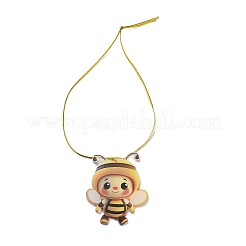 Cute Bees Acrylic Pendant Decoration&nbsp;LS-HJEW-G026-01B