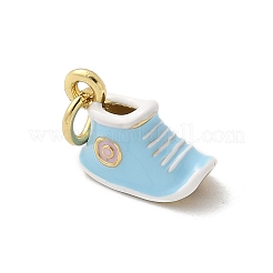 Brass Enamel Charms&nbsp;KK-S511-28B-G
